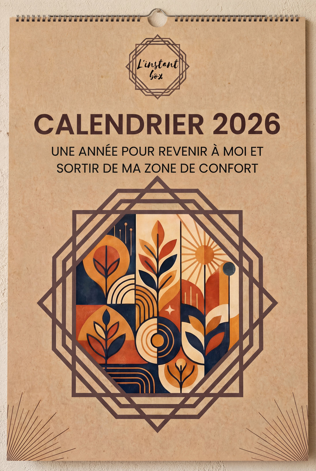 Calendriers mural 2026 L'instantbox : Votre année entre Introspection ...