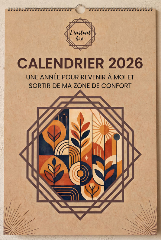 Calendriers mural 2026 L'instantbox : Votre année entre Introspection et Audace